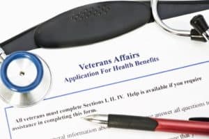 Denver VA disability paperwork filling.