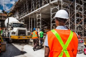 construction workers on a job site